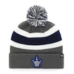 Zimní čepice 47 Brand Breakaway Cuff Knit NHL Toronto Maple Leafs šedá