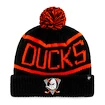 Zimní čepice 47 Brand Calgary Cuff Knit NHL Anaheim Ducks černá