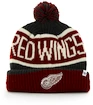Zimní čepice 47 Brand Calgary Cuff Knit NHL Detroit Red Wings Charcoal