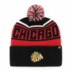 Zimní čepice 47 Brand  NHL Chicago Blackhawks Stylus CUFF KNIT