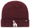 Zimní čepice 47 Brand Raised Cuff Knit MLB Los Angeles Dodgers Maroon