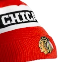 Zimní čepice adidas Culture Cuffed Knit Pom NHL Chicago Blackhawks
