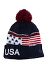 Zimní čepice Bauer  New Era POM KNIT BEANIE - USA SR