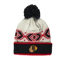 Zimní čepice CCM Retro Cuffed Pom NHL Chicago Blackhawks