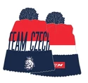 Zimní čepice CCM The Color Block Pom Knit Český hokej