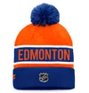 Zimní čepice Fanatics  Authentic Pro Game & Train Cuffed Pom Knit Edmonton Oilers