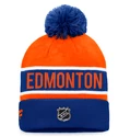 Zimní čepice Fanatics  Authentic Pro Game & Train Cuffed Pom Knit Edmonton Oilers