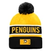Zimní čepice Fanatics  Authentic Pro Game & Train Cuffed Pom Knit Pittsburgh Penguins