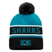 Zimní čepice Fanatics  Authentic Pro Game & Train Cuffed Pom Knit San Jose Sharks