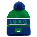 Zimní čepice Fanatics  Authentic Pro Game & Train Cuffed Pom Knit Vancouver Canucks