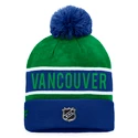 Zimní čepice Fanatics  Authentic Pro Game & Train Cuffed Pom Knit Vancouver Canucks