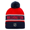 Zimní čepice Fanatics  Authentic Pro Game & Train Cuffed Pom Knit Washington Capitals