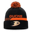 Zimní čepice Fanatics  Authentic Pro Locker Room Cuffed Pom Knit NHL Anaheim Ducks