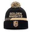 Zimní čepice Fanatics  Authentic Pro Locker Room Cuffed Pom Knit NHL Vegas Golden Knights