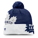 Zimní čepice Fanatics  Block Party Cuffed Beanie with Pom Toronto Maple Leafs