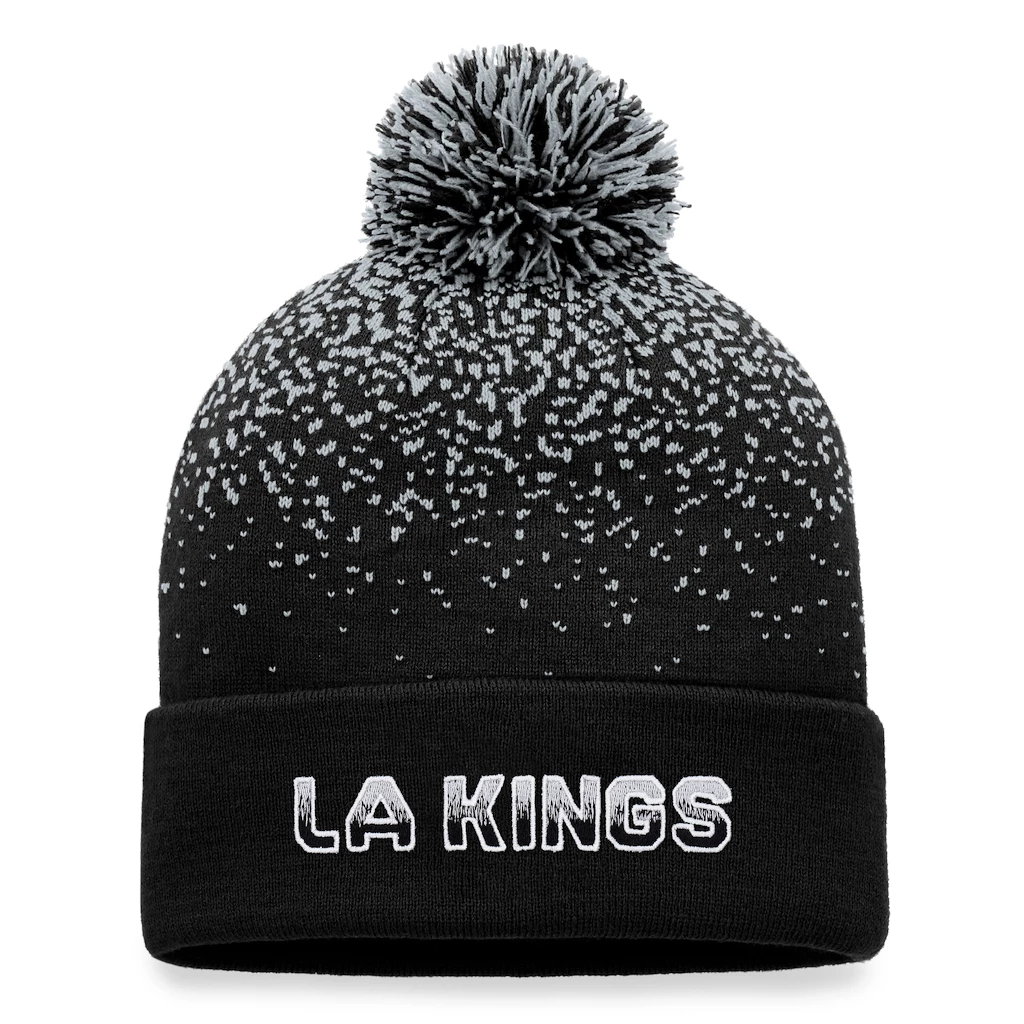 Zimní čepice Fanatics Iconic Gradiant Iconic Gradiant Beanie Cuff with Pom Los Angeles Kings