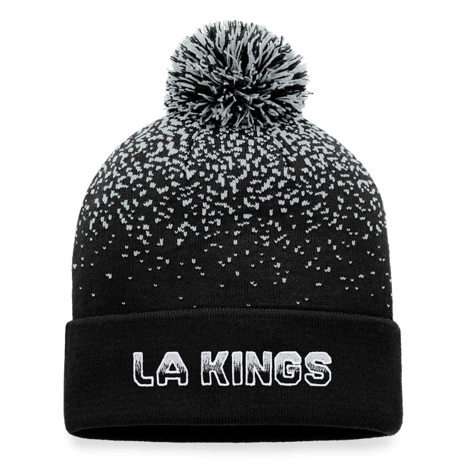 Zimní čepice Fanatics Iconic Gradiant Iconic Gradiant Beanie Cuff with Pom Los Angeles Kings