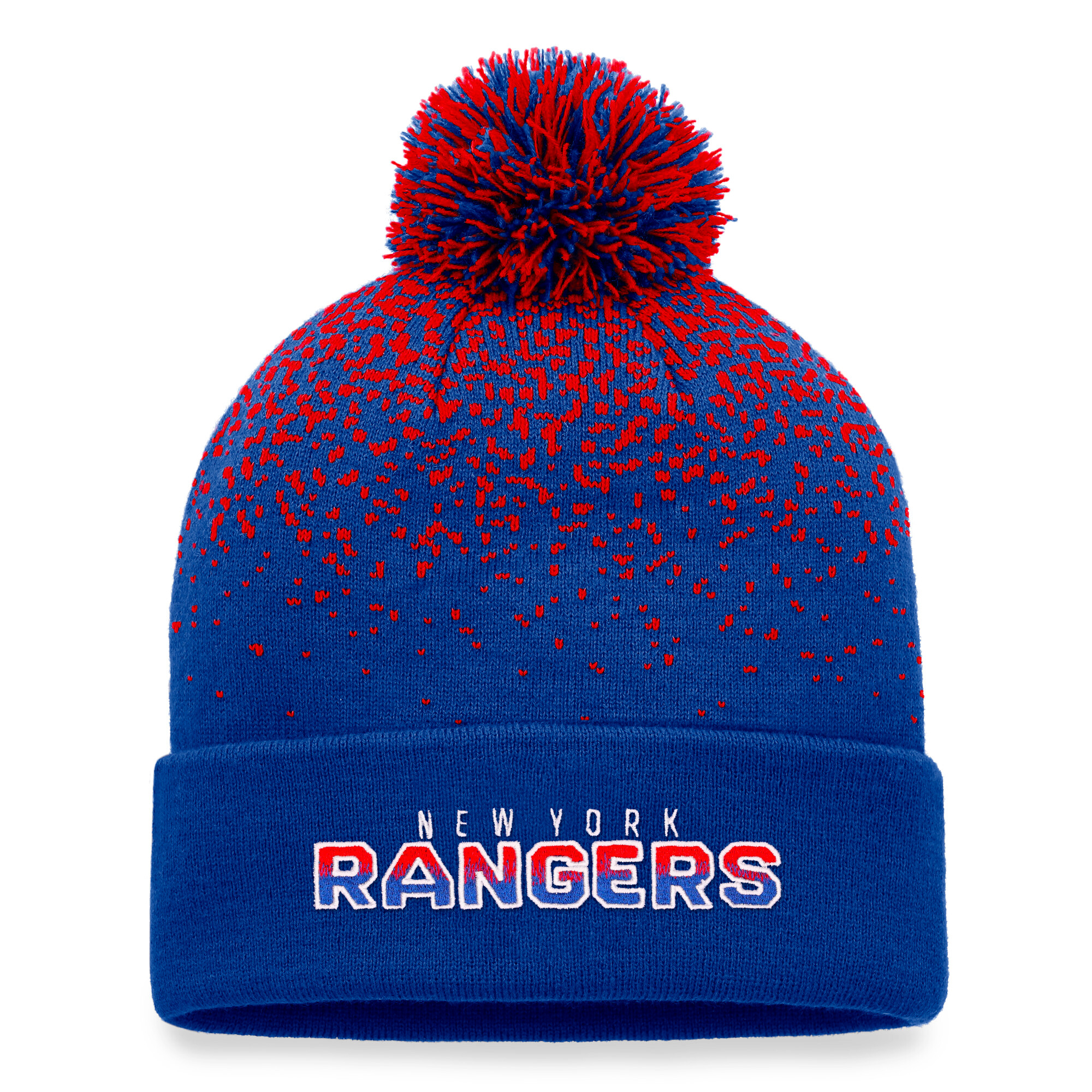 Product detail of Zimní čepice Fanatics Iconic Gradiant Iconic Gradiant Beanie Cuff with Pom New York Rangers