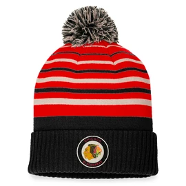 Zimní čepice Fanatics True Classic Beanie with Pom Chicago Blackhawks