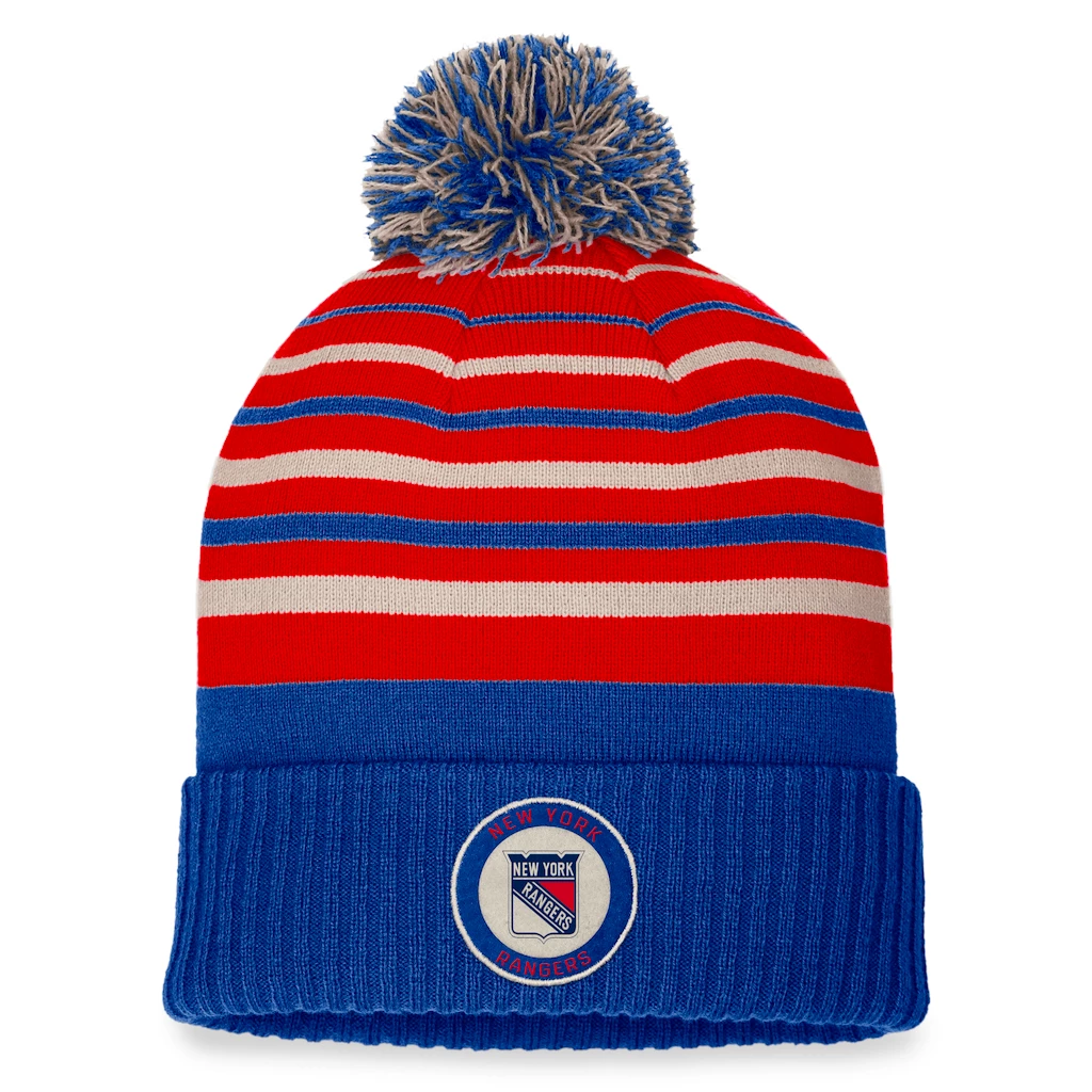 Zimní čepice Fanatics  True Classic Beanie with Pom New York Rangers