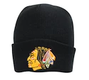 Zimní čepice Mitchell & Ness Logo Cuff Knit NHL Chicago Blackhawks