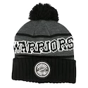 Zimní čepice Mitchell & Ness Reflective Patch Knit NBA Golden State Warriors Black
