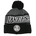 Zimní čepice Mitchell & Ness Reflective Patch Knit NBA Los Angeles Lakers Black