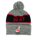Zimní čepice Mitchell & Ness Team Tone Knit NBA Miami Heat Grey/Black