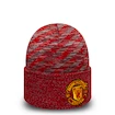 Zimní čepice New Era Oversized Pattern Cuff Manchester United FC Scarlet
