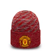 Zimní čepice New Era Oversized Pattern Cuff Manchester United FC Scarlet