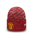 Zimní čepice New Era Oversized Pattern Cuff Manchester United FC Scarlet