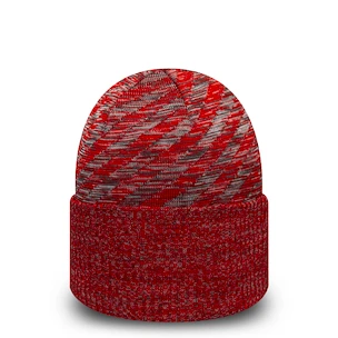 Zimní čepice New Era Oversized Pattern Cuff Manchester United FC Scarlet