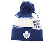 Zimní čepice Reebok Cuffed Pom Knit NHL Toronto Maple Leafs