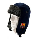 Zimní čepice ušanka FC Barcelona